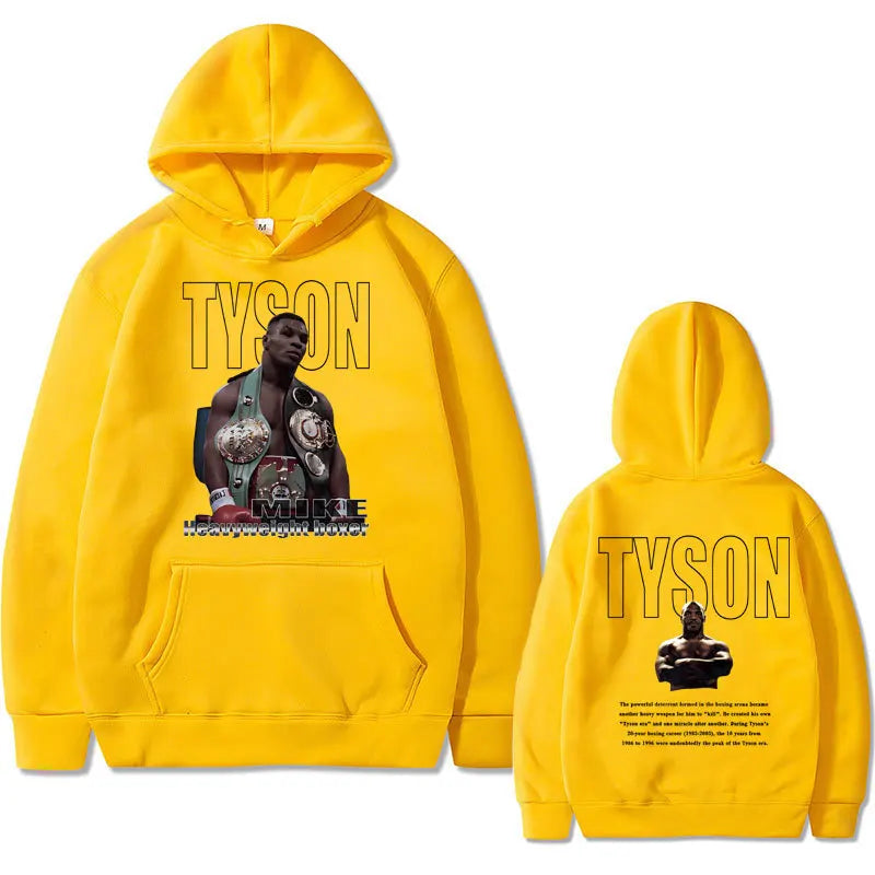 Mike Tyson Double-Sided Print Casual Hoodie
