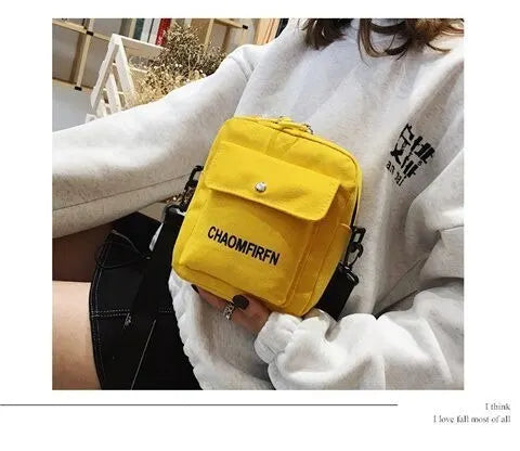 Women’s canvas crossbody bag