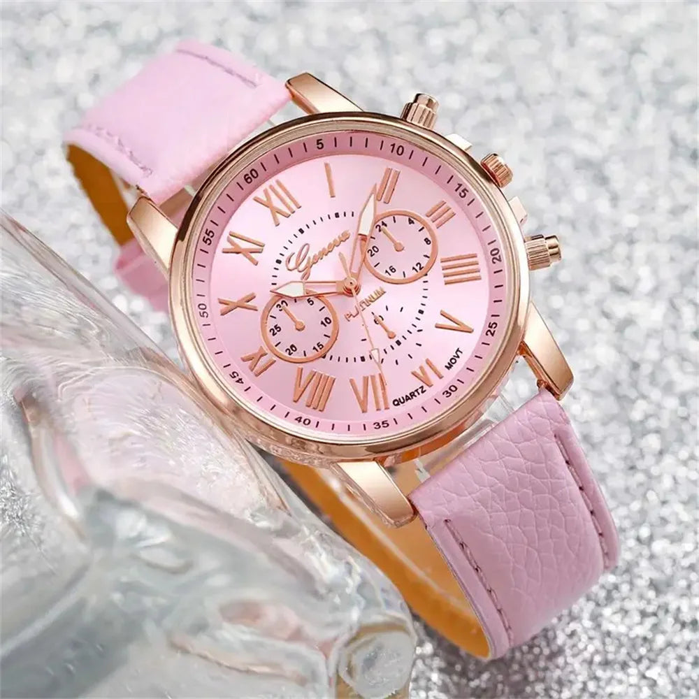 Women’s leather watches set