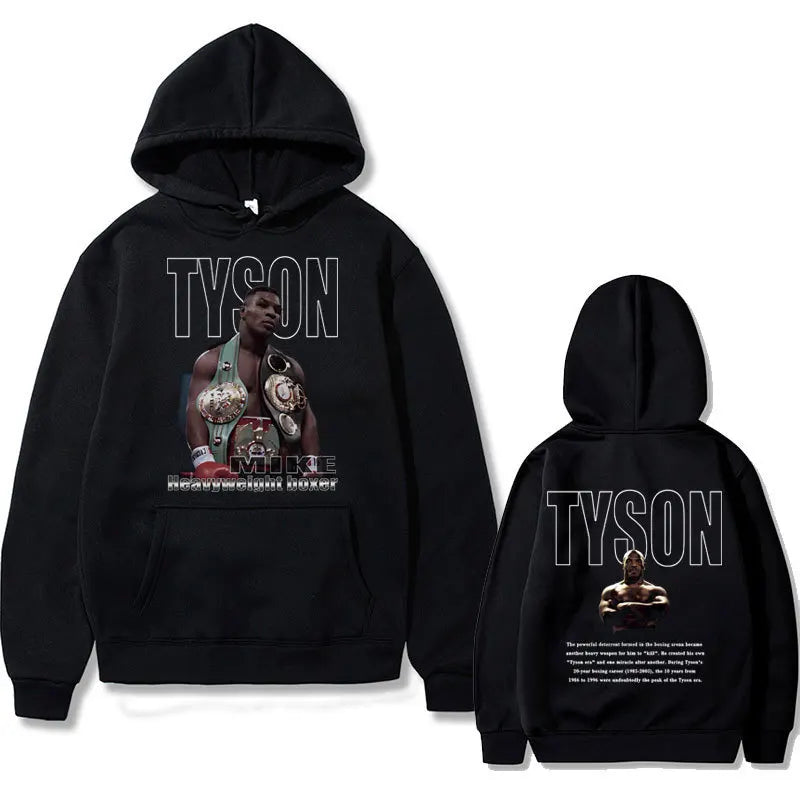Mike Tyson Double-Sided Print Casual Hoodie