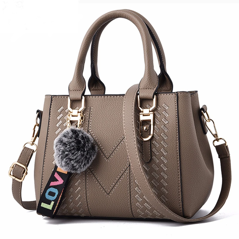 Embroidered leather bag