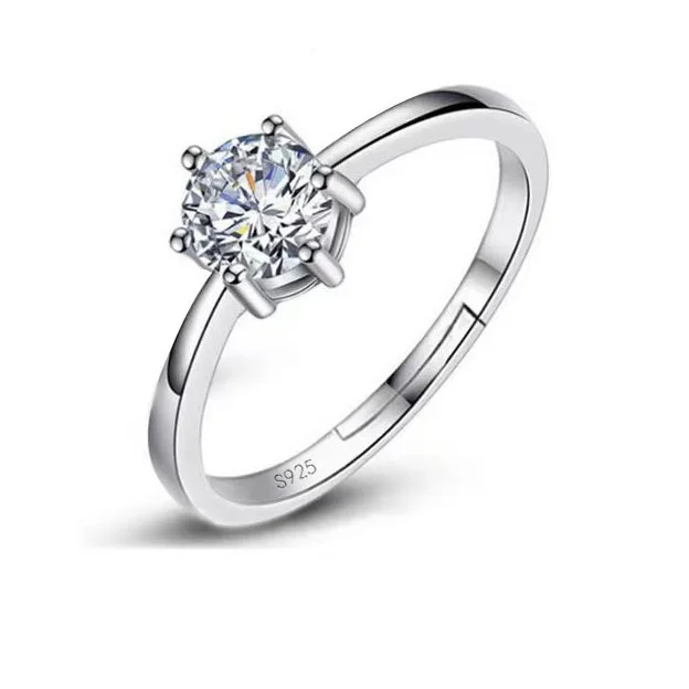 Ring S925 silver crystal,unisex